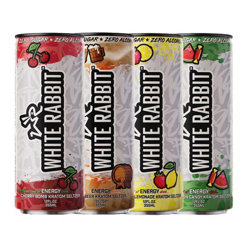 White Rabbit - Energy Kratom Seltzer 12oz