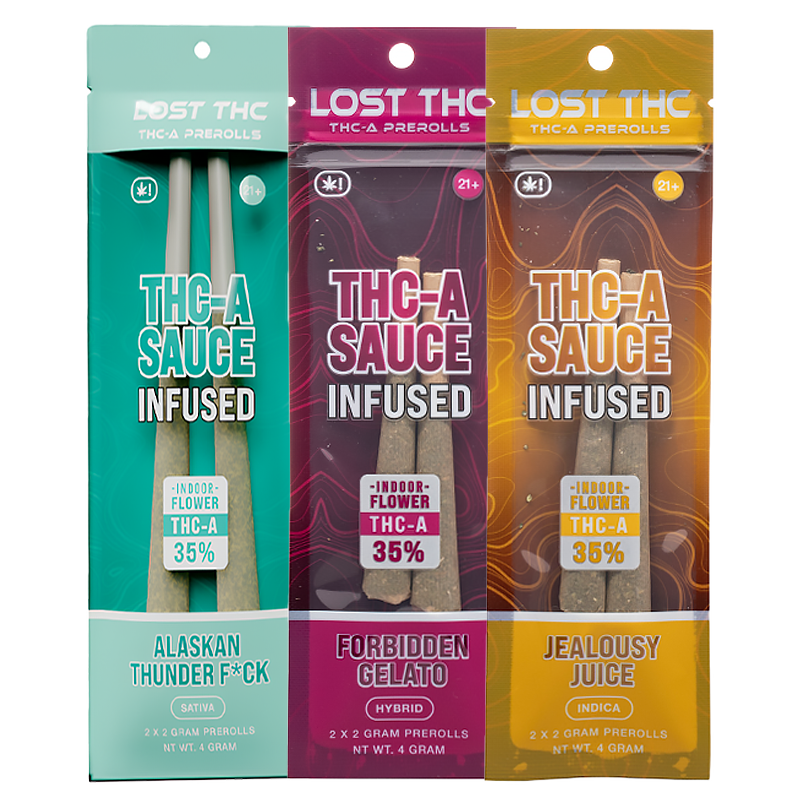Lost THC - THCA Pre-rolls - 4g