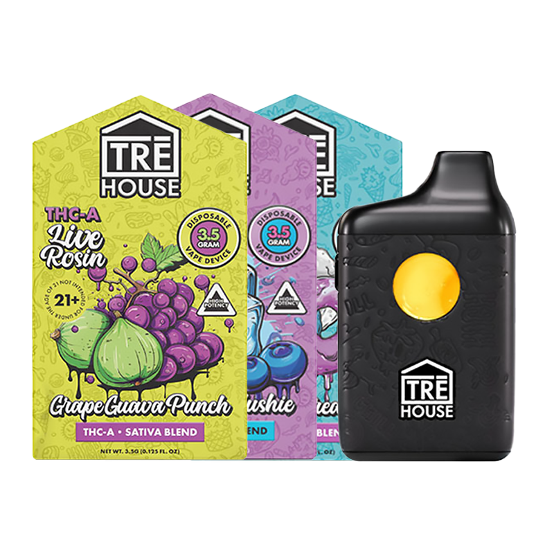 Tre House - Live Rosin Liquid Diamonds Disposable - 3.5g