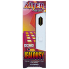 Jealousy: Ocho Extracts Alter Ego Disposable with Jealousy (Hybrid), providing a smooth, relaxing vaping experience with a mellow, calming effect.