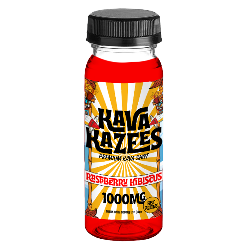 Kava Kazees - Premium Kava Shot - Raspberry Hibiscus