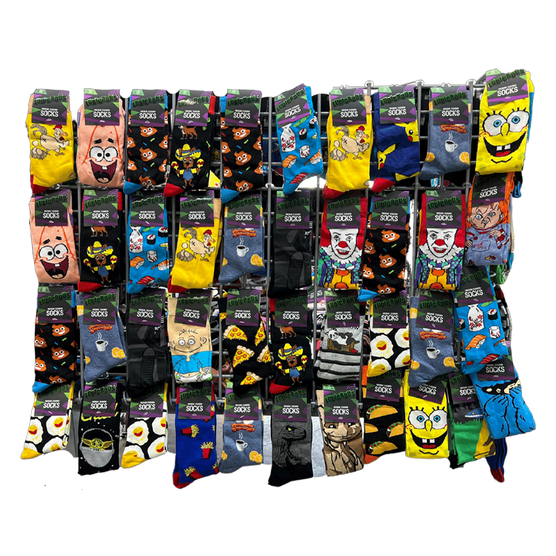 Ludicrous - Medium Cushion Socks - Assorted Designs - Mystery Pack.