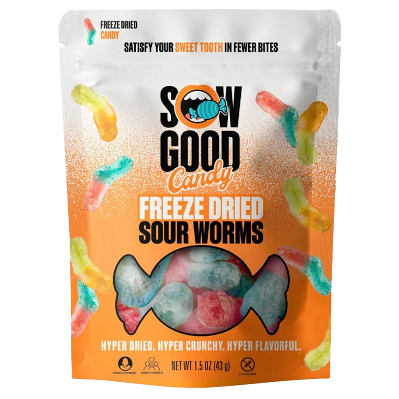 Sow Good - Sour Worms - Freeze Dried Candy