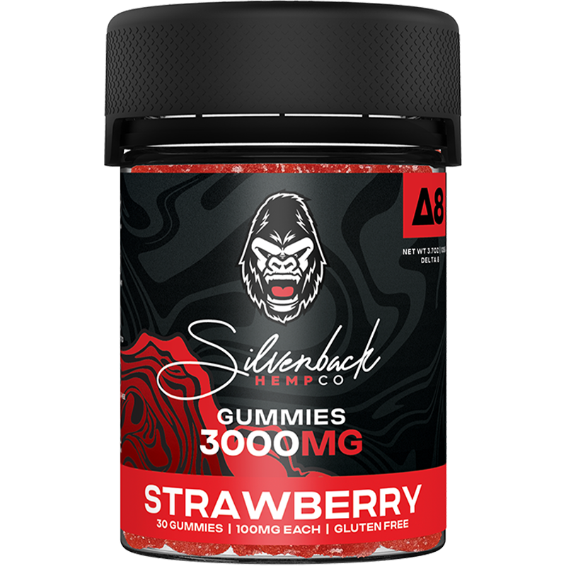 Silverback Hemp Co - Delta 8 Gummies - 3000mg.