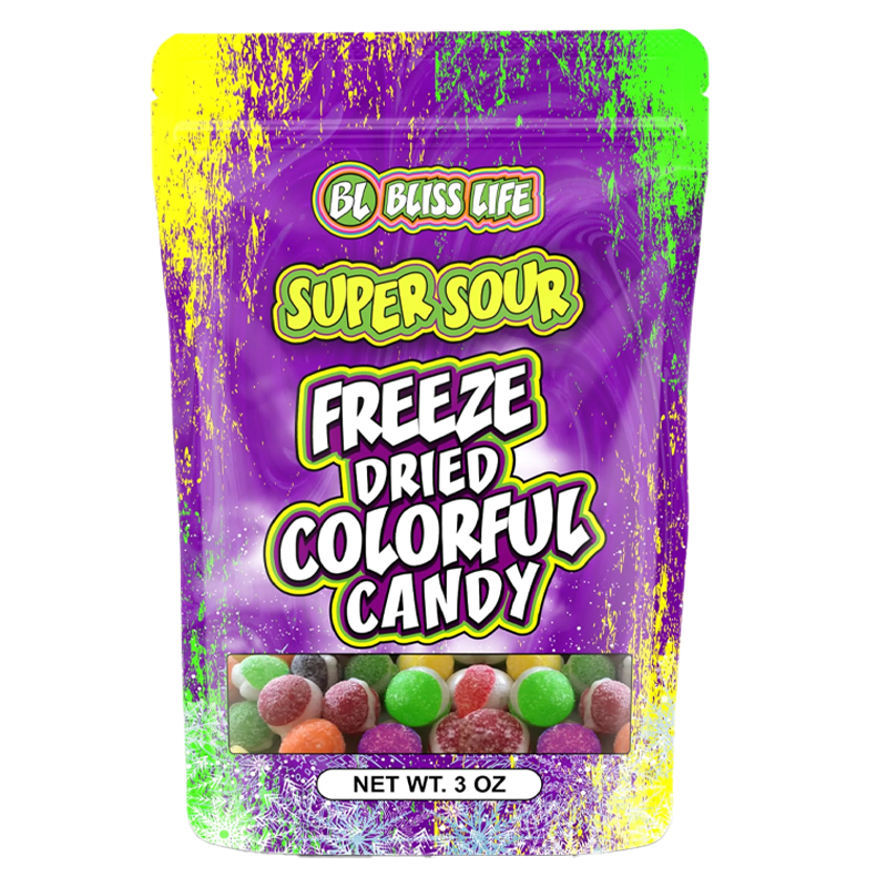 Bliss Life - Super Sour Colorful Candy - Freeze Dried Candy