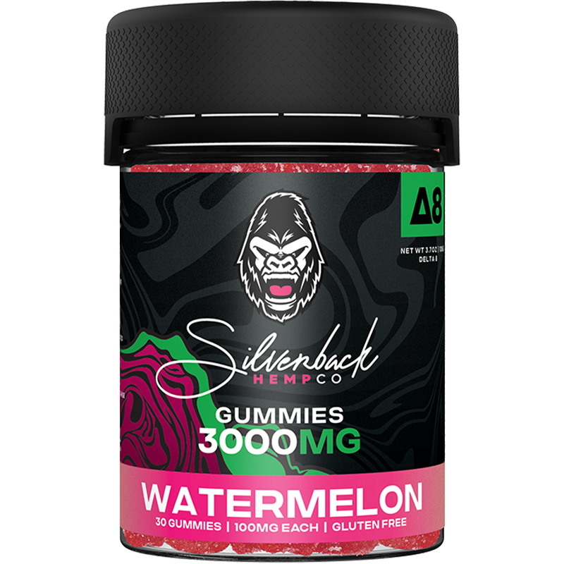 Silverback Hemp Co - Delta 8 Gummies - 3000mg.